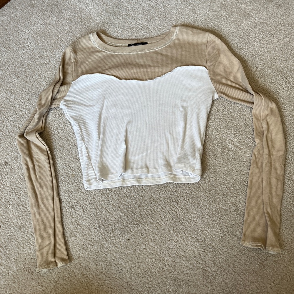 Color block Forever 21 cropped top